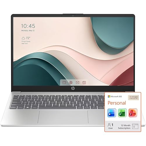 HP 15.6" Ultrabook, 16GB RAM, 640GB Storage(512GB External and 128GB UFS), Office 365 1 Year, Intel 4-Core, Windows 11, Wi-Fi 6, Light and Slim for Everyday Use, no Mouse