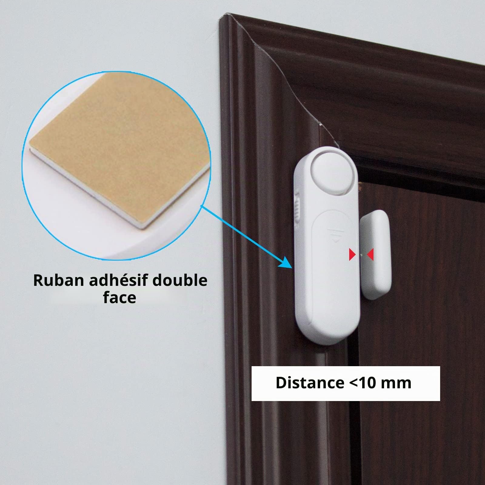 Alarme Porte et Fenetre, Détecteur Ouverture de Porte, 3 Modes Kit Alarme Maison sans Fil, Alarme de Porte avec 3 Télécommandes, Ldéal pour la Maison, Garage, Bureau et Magasin