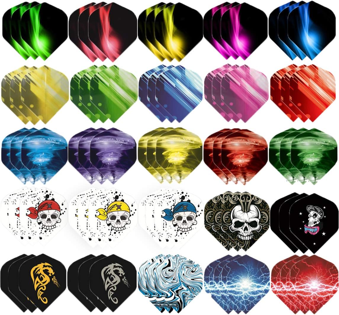 Dart Flights Accessory Kit 3/Set Feather Tail Wing Flight Outdoor Sports for Soft Steel Tip Darts Perfect Accessories Equipment Supplies for Dart Games