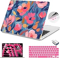 Vista 16 de Teryeefi Compatible con M4 M3 M2 MacBook Air de 15 pulgadas 2024 2023 Funda Modelo A3241 A3114 A2941 con Pantalla Liquid Retina, Cubierta Protectora