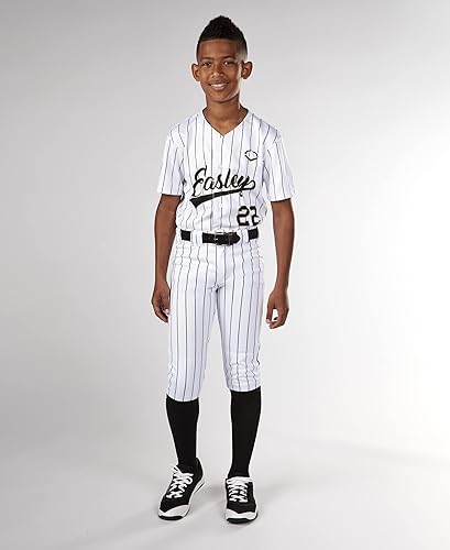 Miniatura 2 de EvoShield Youth Salute - Pantalones de uniforme de béisbol Parte inferior abierta y estilo braga Rayas y color liso
