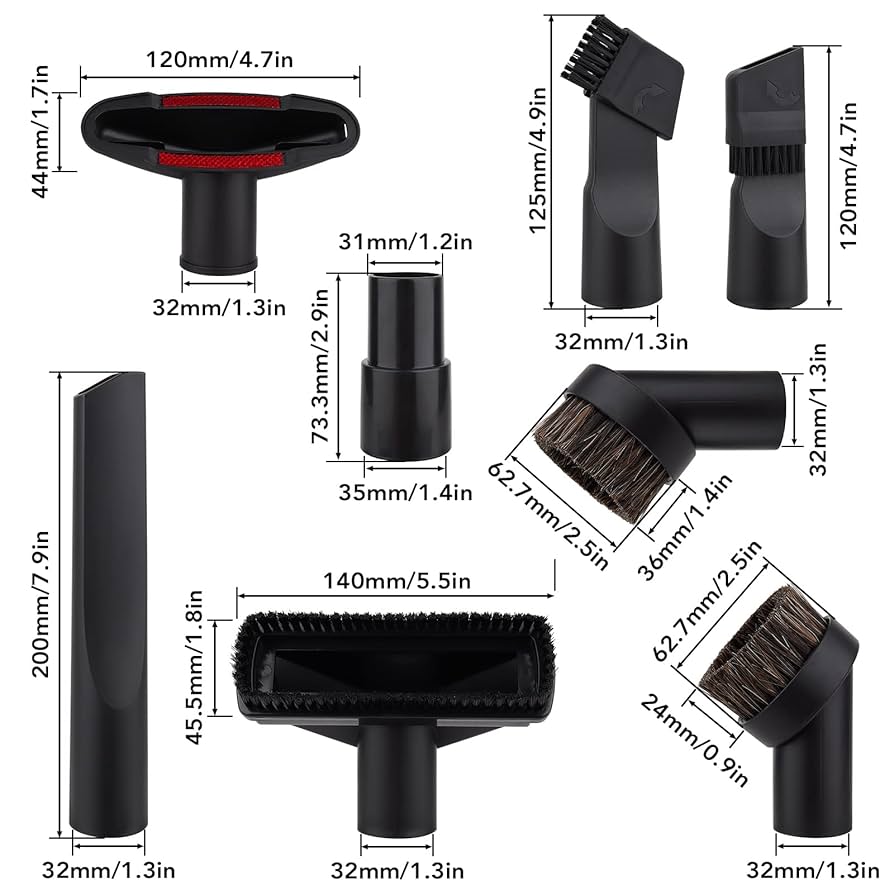 6PCS Vacuu Cleaner Accessories Set Copatible With Henry Shark Hoover