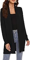 Vista 1 de Huuloo Women's Open Front Long Shawl Cardigan Sweater with Pockets