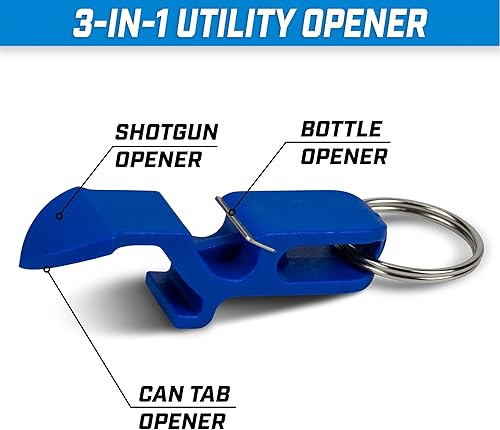 Miniatura 8 de GoPong Ultimate Beer Shotgun Opener - Keychain Tool 10 Pack - Great for Party Favors, Tailgating and More - Choose Your Color
