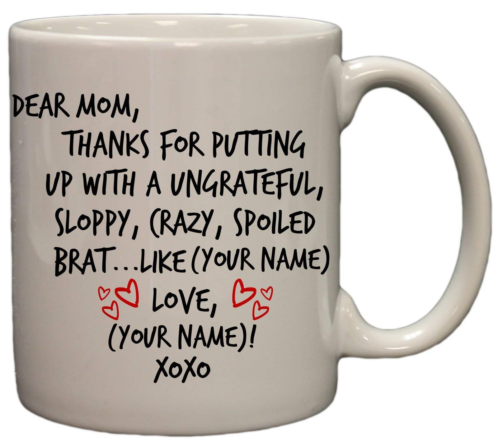 Personalized"Dear Mom.Love, Your Favorite" Sibling Rivalry Coffee Mug