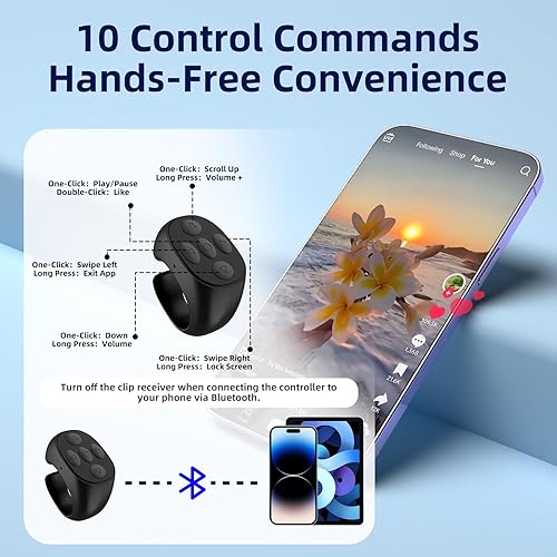 Miniatura 3 de Girador de páginas con control remoto para Kindle PaperWhite Oasis Kobo, accesorios de lectura, novelas y lectores electrónicos, cámara con