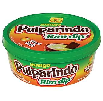 De La Rosa Pulparindo Rim Dip Paste With Real Fruit, Great for fruit, candy, cocktails, micheladas, and more! 8 Oz 8 Oz, MANGO
