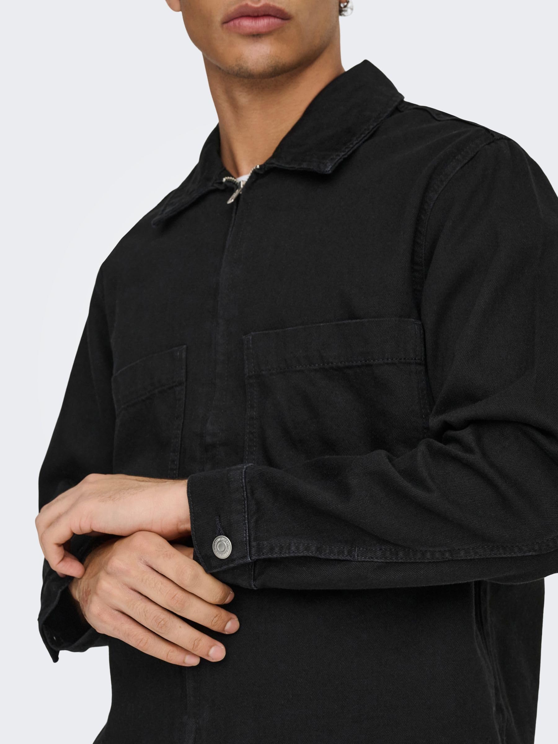 Only & Sons Onscassel 6039 Pim Box Dnm Jacket Noos Onscassel 6039 Pim Box Dnm Jacket Noos Hombre (Pack de 1)