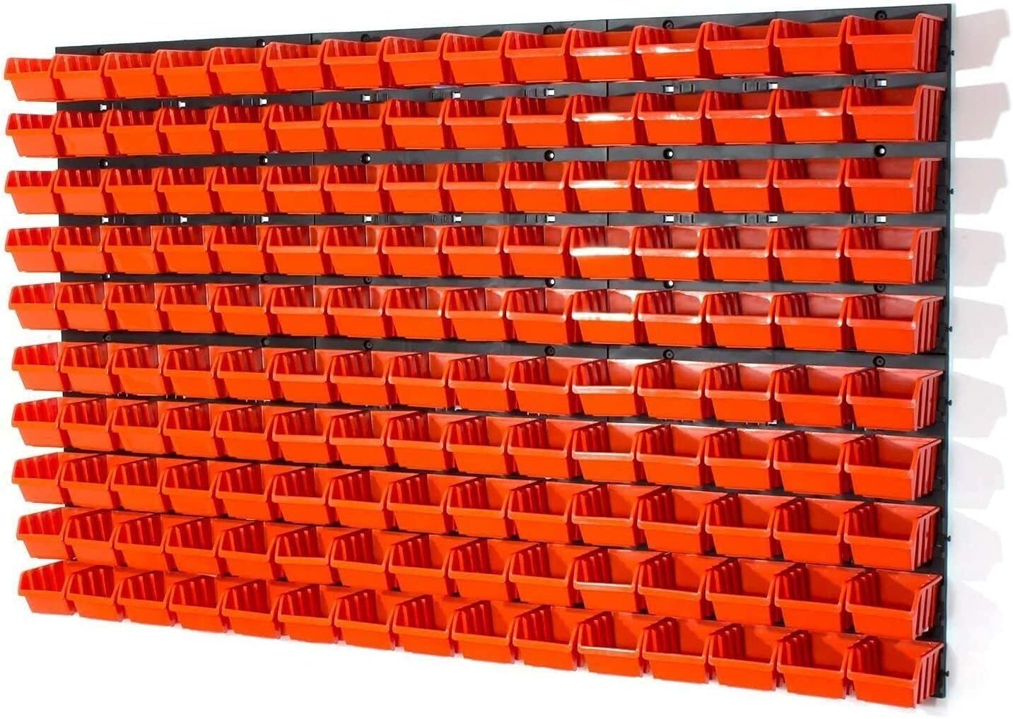 WALL MOUNTED TOOL PEG BOARD SET GARAGE STORAGE BINS WORKSHOP RACK SHED ORGANISER 50 MODELS VARIOUS SHAPES AND LAYOUTS SMALL MEDIUM LARGE (Model 5)