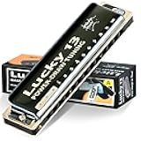 East top Lucky 13 Bass Plus Blues Harmonica 13 Holes Diatonic Harp Mouth Organ Professional Musical Instruments PowerDraw A key for Adults