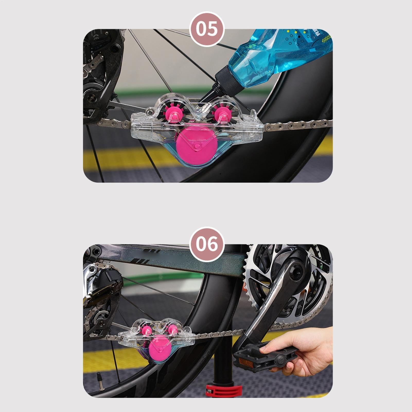 Pulitore per Catena di Bicicletta Spazzola per Bicicletta