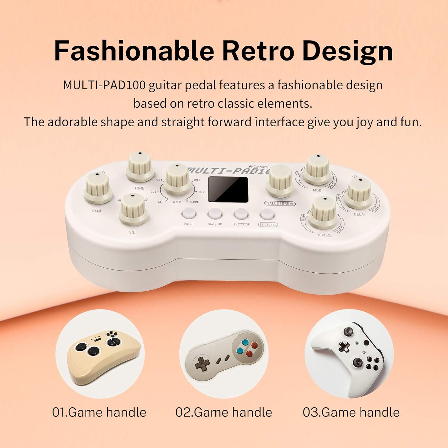 ретро геймпад дизайны менен Donner Multi-Pad100