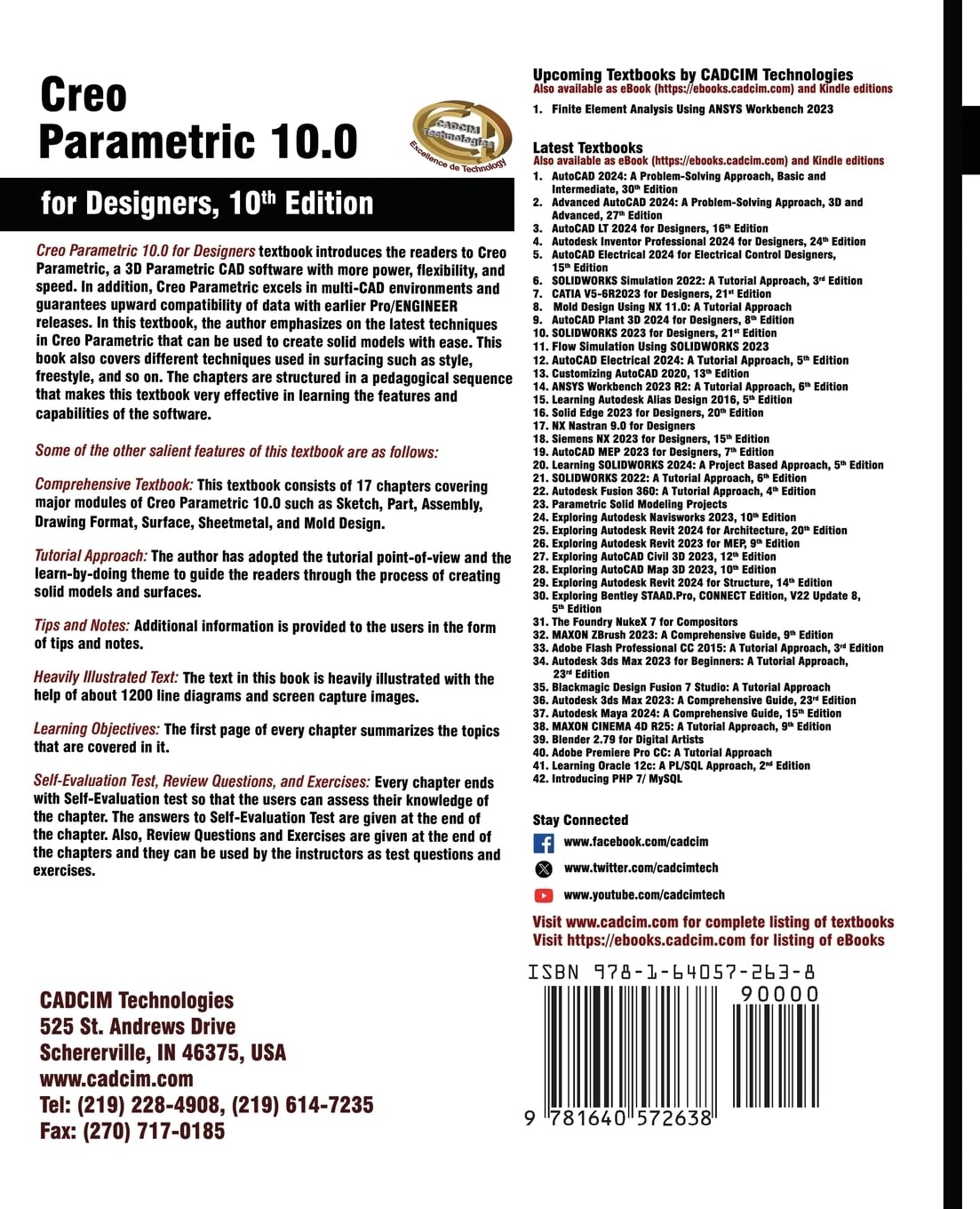 Creo Parametric 10.0 for Designers, 10th Edition