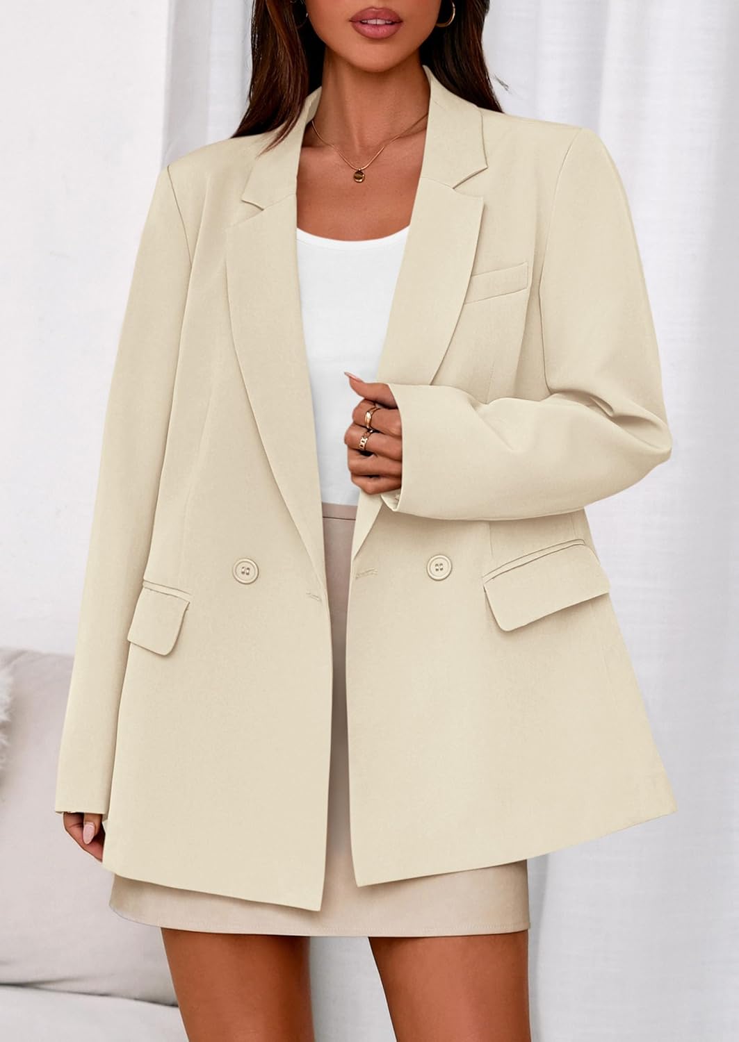 PRETTYGARDEN Fall 2026 Blazers for Women Business Casual Long Sleeve Lapel Pockets Dressy Suit Jackets Work Office Clothes - Image 2