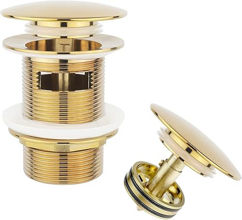 Drenaje de bañera independiente de latón mejorado con tapón de drenaje extraíble que atrapa el cabello, se adapta a la mayoría de tinas