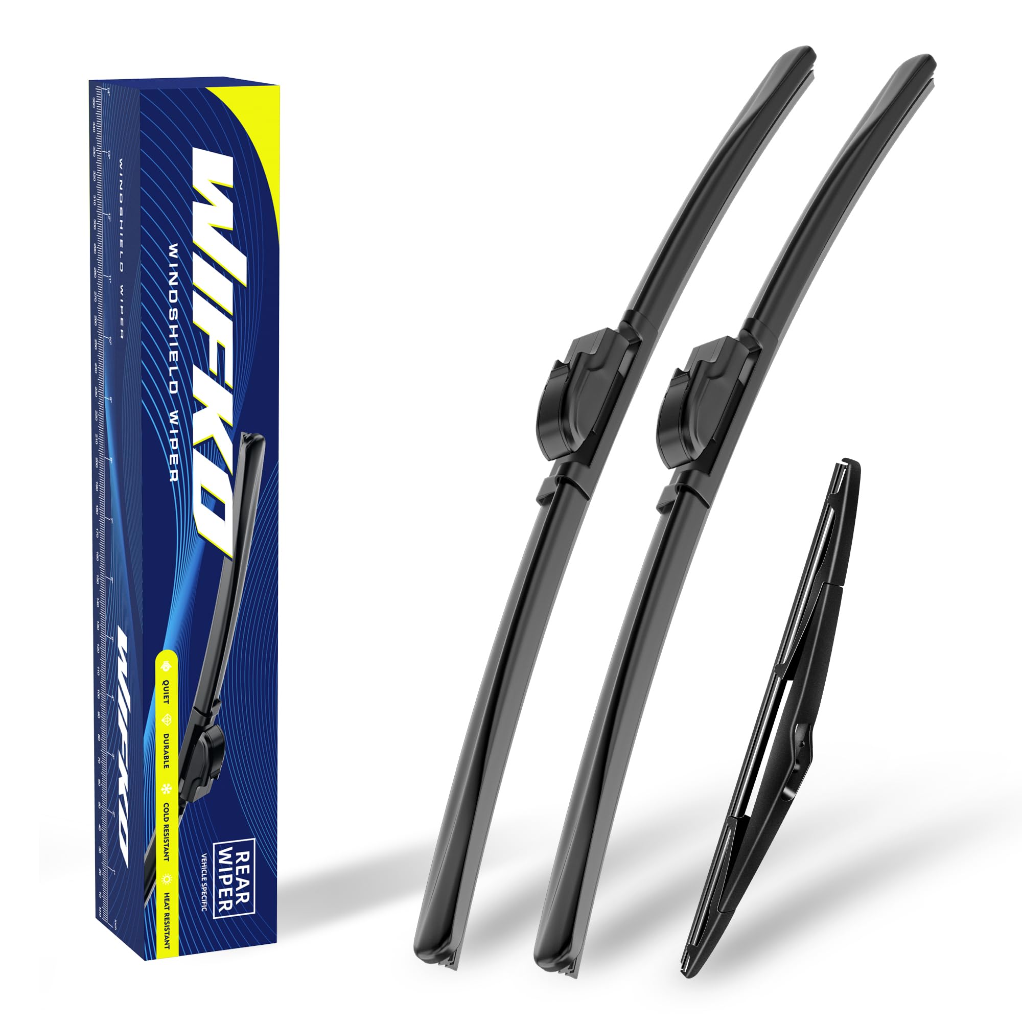 Wifko Scheibenwischer Kompatibel für Hyundai SANTA FE 2019-2023, Wischerblätter Vorne + Hinten, Set Frontscheibenwischer und heckscheibenwischer, Auto Scheibenwischer Zubehör