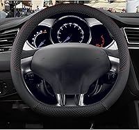 Vista 1 de Para Citroen DS3 DS4 DS5 DS5 DS 5LS DS6 DS7 DS9 funda de volante de automóvil de piel sintética antideslizante accesorios de automóvil