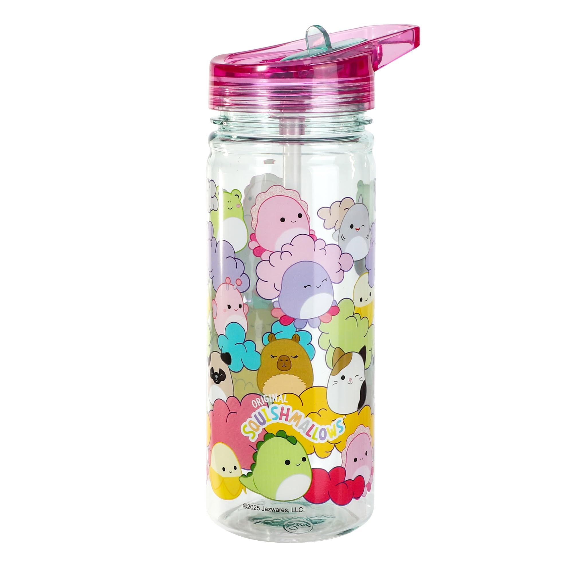 Zawadi Global Squishmallows 580ml Water Bottle for Kids School Drinks Bottle Made of Durable Ecozen Reusable BPA Free