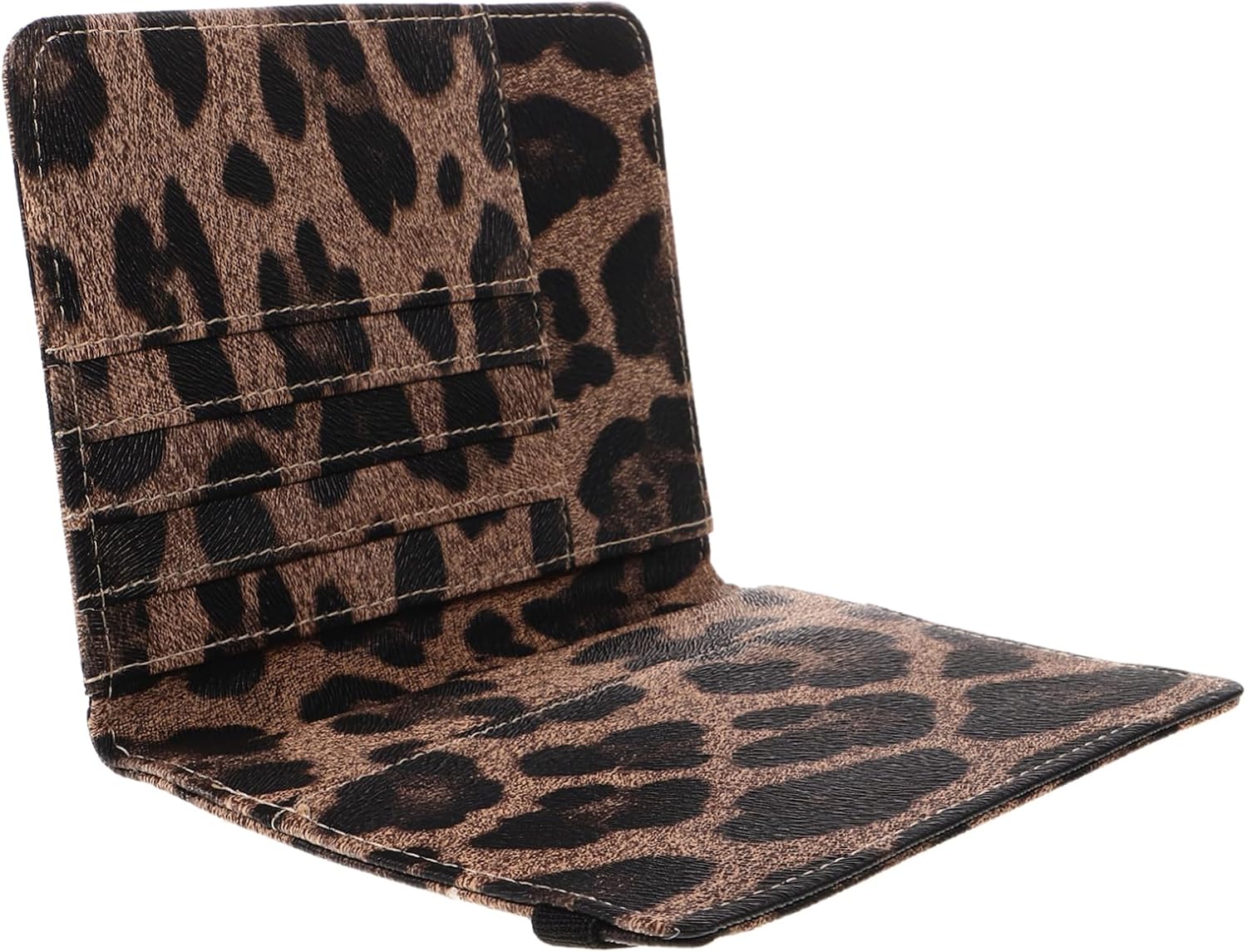 Healvian Portapassaporto Da Viaggio Donna in Pu Con Protezione Rfid Stampa Leopardata Elegante Organizer Per Documenti e Carte Di Credito Leggero e Portatile