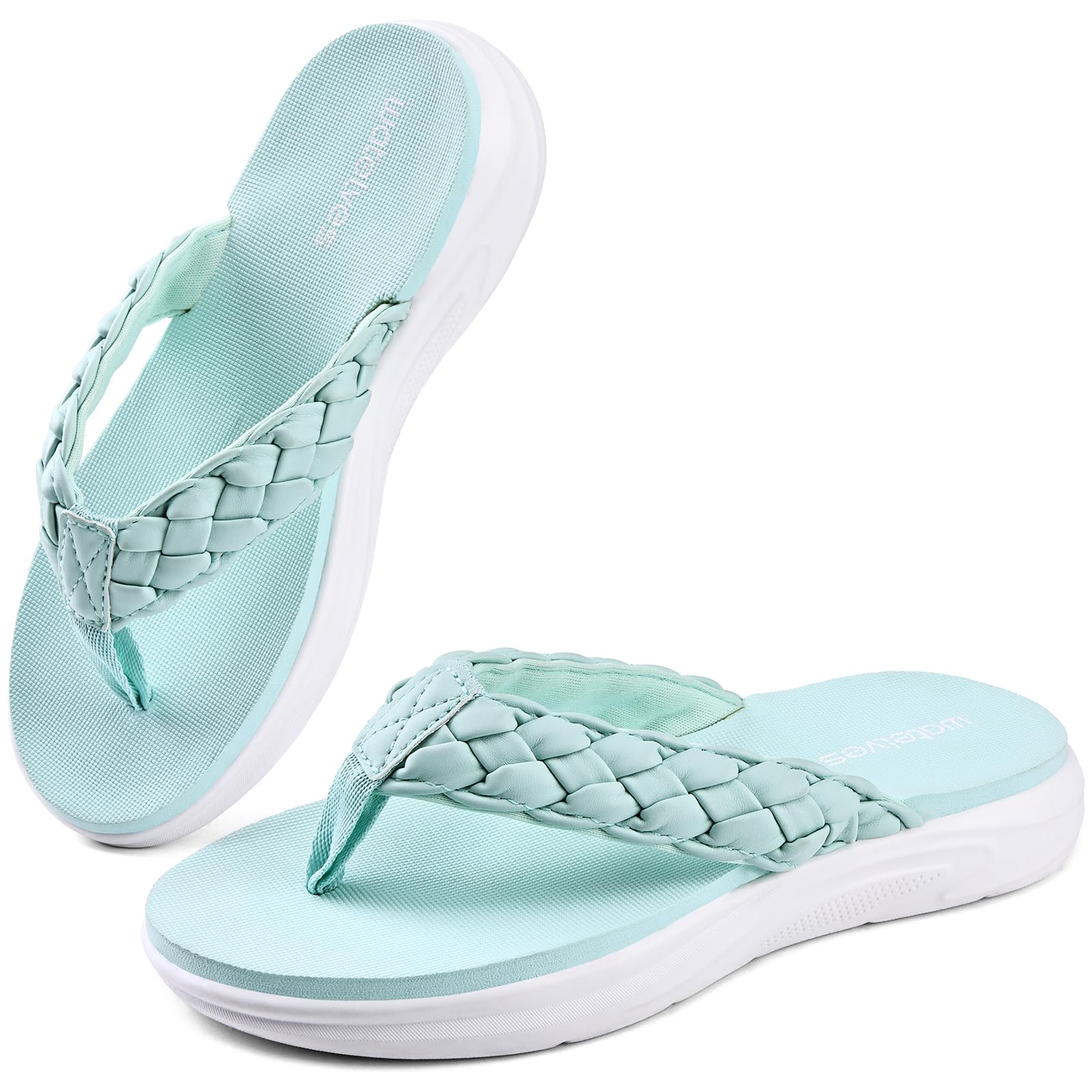 WateLves Girls Flip Flops Non-Slip Casual Thong Sandals Summer Sandal Shoes for Beach Swim Pool (Little Kid/Big Kid)