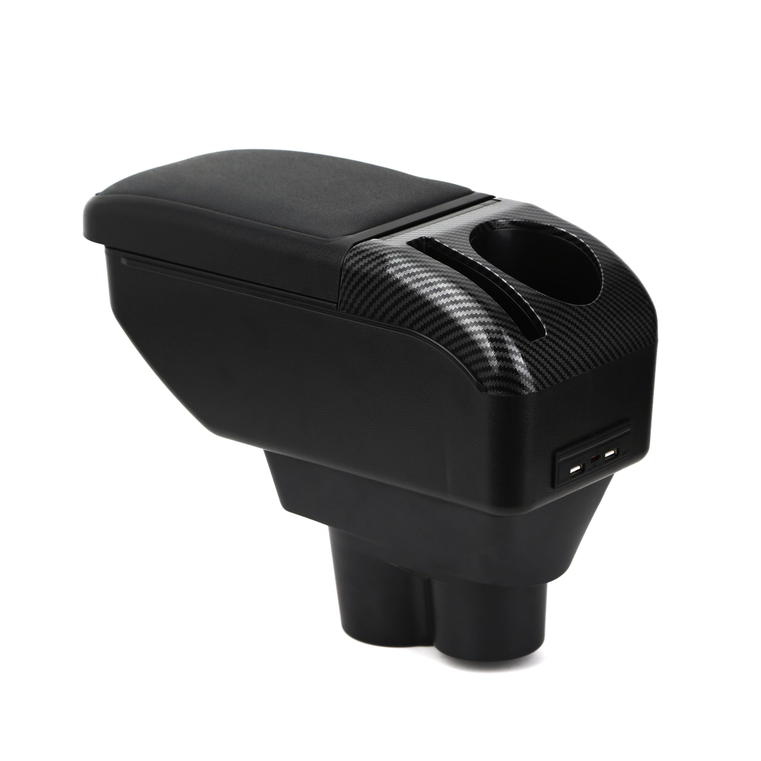 ZENVI MittelArmlehnen Compatible with OPEL Corsa E Armlehnen 2014-2018 Mittelkonsolen Veranstalter Armlehnen Doppelter Stauraum Verwendbar als Ellbogenstütze（Schwarzer Stil）