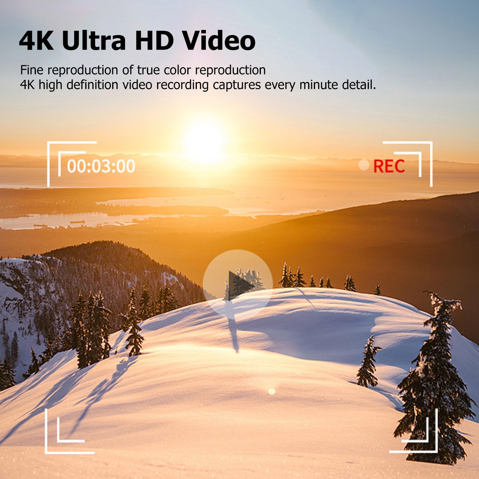 Camera Digitale 4K per Fotografia, Doppia Fotocamera Anteriore e Posteriore da 75 MP, Fotocamera Vlog WiFi AutoFocus con Schermo HD da 3 Pollici, Zoom 18x, Flash Microfono (BLACK)