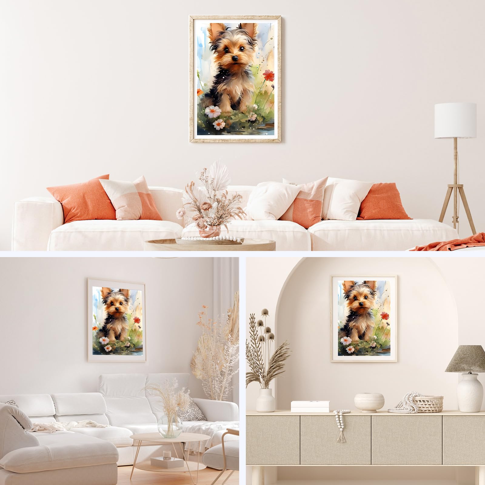 WOVTE 4pcs 5D Diamond Painting Kits, Ocean Wave Landscape DIY Diamond Painting Kits With Tools Diamond Art Kits - Décor Mural - Maison