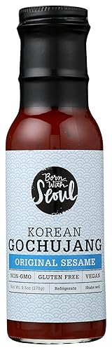 Born With Seoul Korean Gochujang Sauce Original Sésamo Sin OGM y Sin Gluten Condimentos Alimenticios Auténticos Sabores Calientes y Picantes Chile