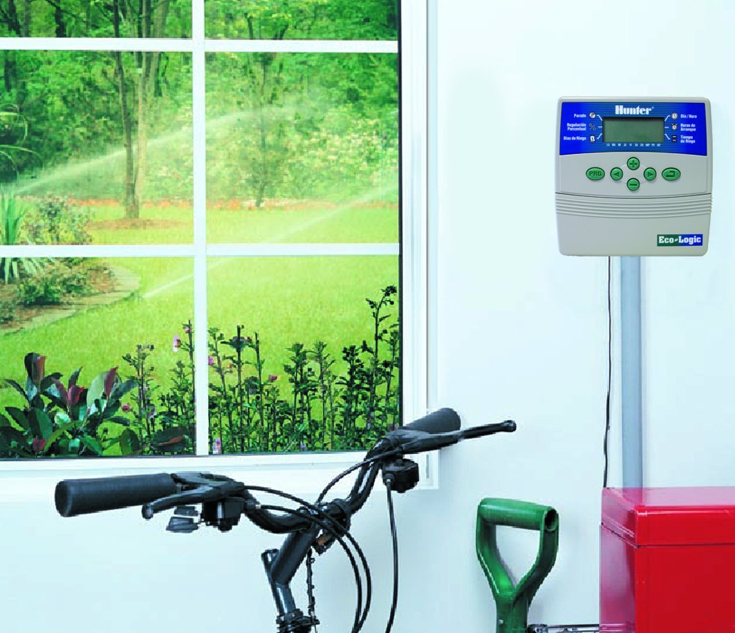 Hunter ECO6-Programmatore di irrigazione Ecologico, Colore: Grigio