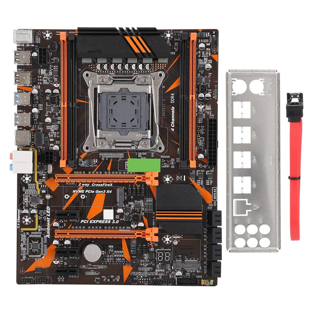 Płyta Główna Deskstop LGA2011-3 do X99 Chipsetu Płyta Główna Komputera DDR4-4 Pamięć DDR4 2133/2400/2800/32 GB, 8 Portów SATA2.0-1 Interfejs SSD M.2 z Kablem SATA (bateria