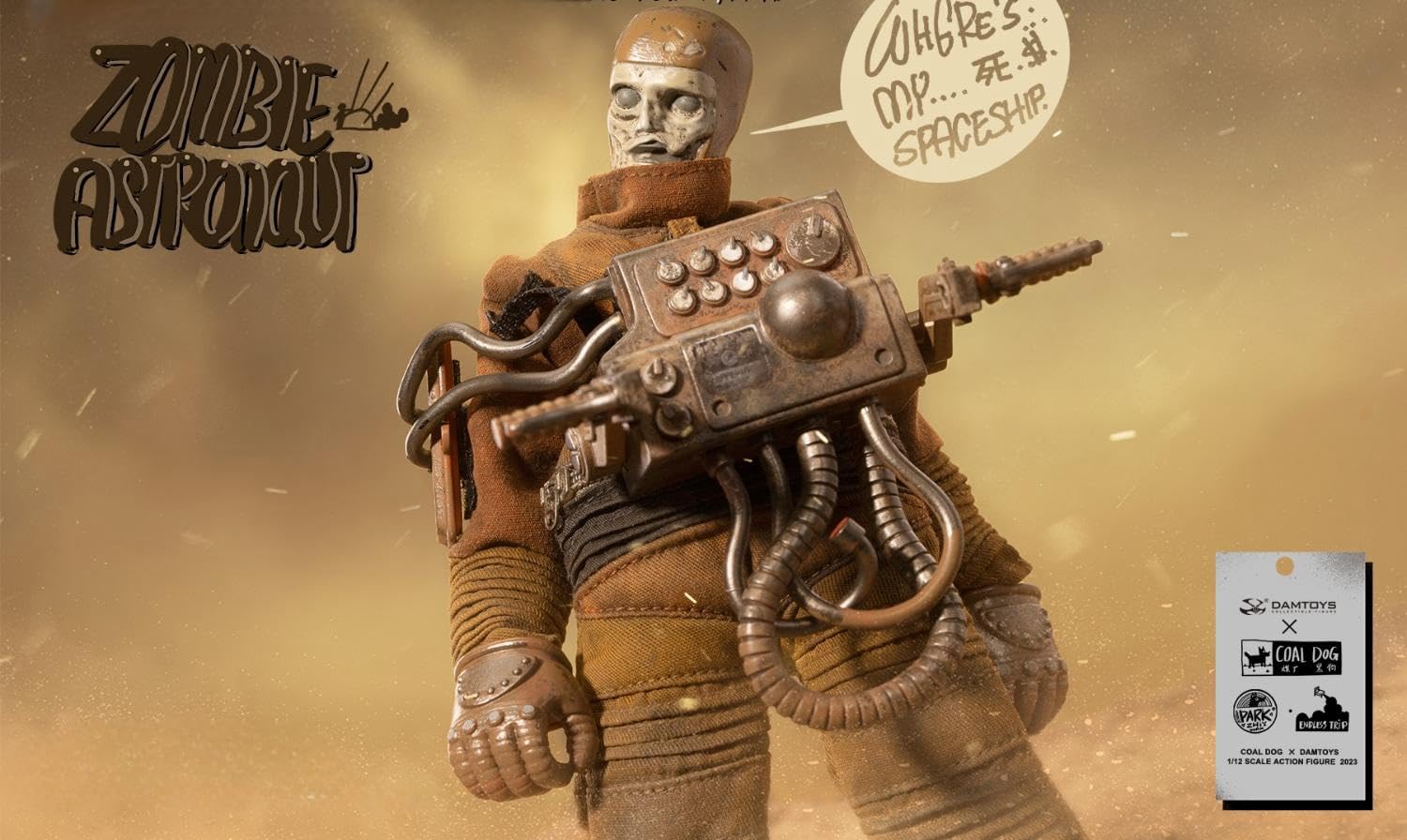 HiPlay DAMTOYS PES033 - Figura coleccionable de astronauta zombi Endless Trip II, escala 1:12