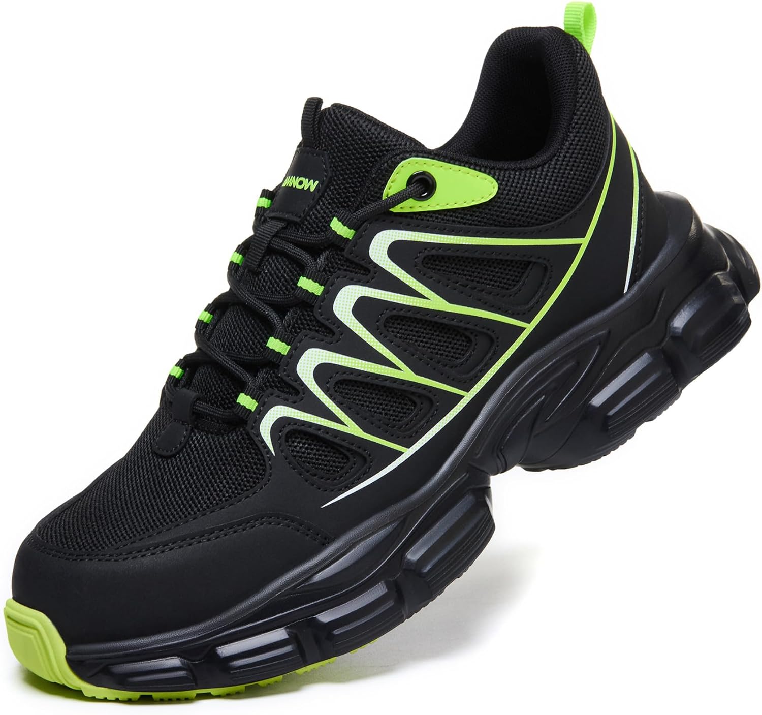 Steel Toe Shoes for Men - Lightweight Non Slip Work Shoes Women - Comfortable with Kevlar Midsole Safety Sneakers for Construction Warehouses Factories