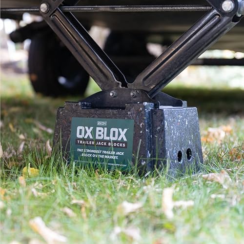 Miniatura 5 de OX BLOX - Bloque de gato de remolque resistente, fabricado en Estados Unidos, capacidad de 10,000 libras, súper fuerte y duradero, bloques de gato