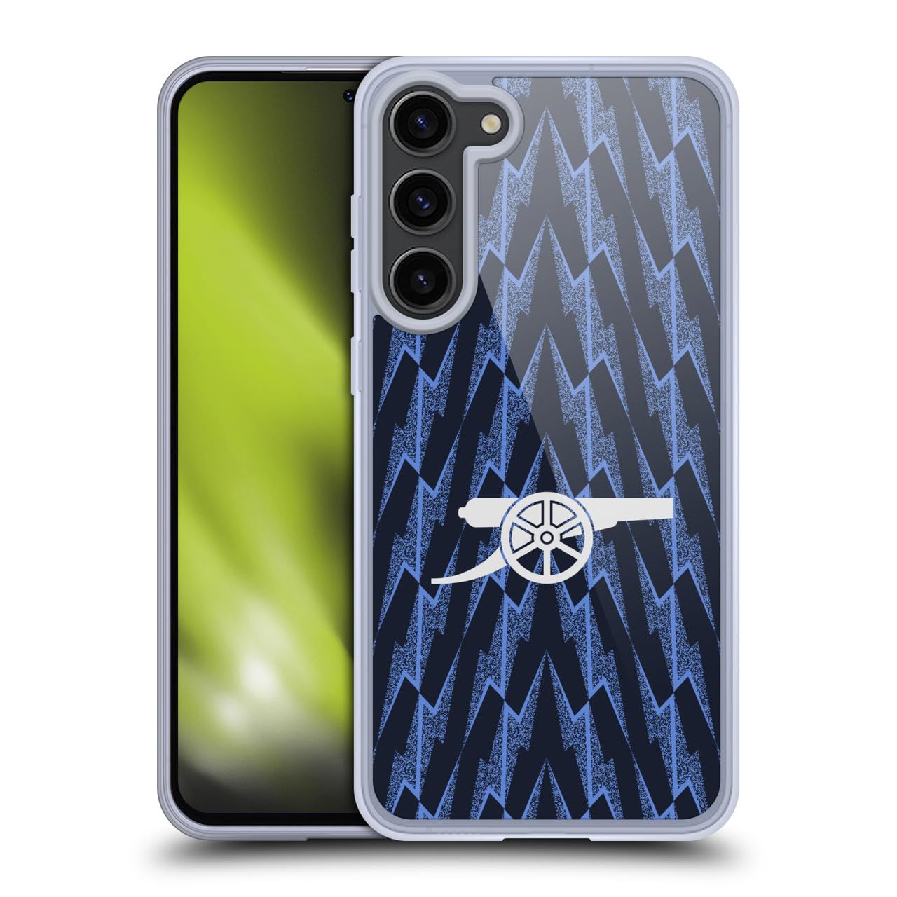 Head Case Designs Officially Licensed Arsenal FC Away 2025/26 Kit Gel Case [Military Grade Protection] Compatible With Samsung Galaxy S23+ 5G