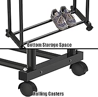 Vista 5 de Simple Houseware - Perchero portátil de ropa con doble varilla