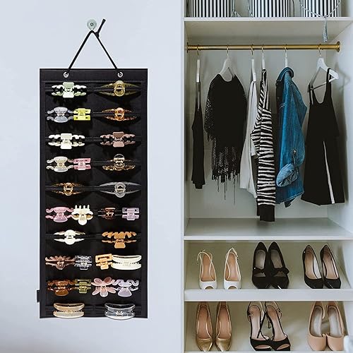 Miniatura 7 de ACQTULOU Organizador de pinzas para el cabello, 10 capas de almacenamiento de pinzas para el cabello grandes para mujeres y niñas, organizador de