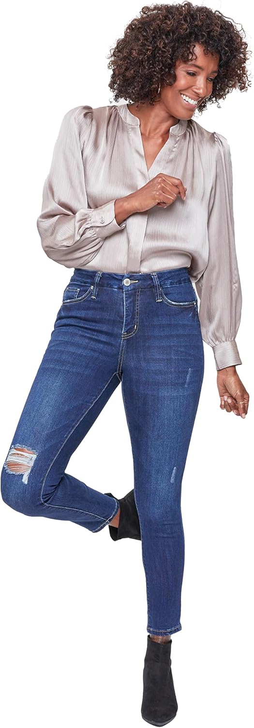 Royalty for Me Womens Royalty for Me Women's Curvy Ultra High Rise Skinny Jeans - Image 4