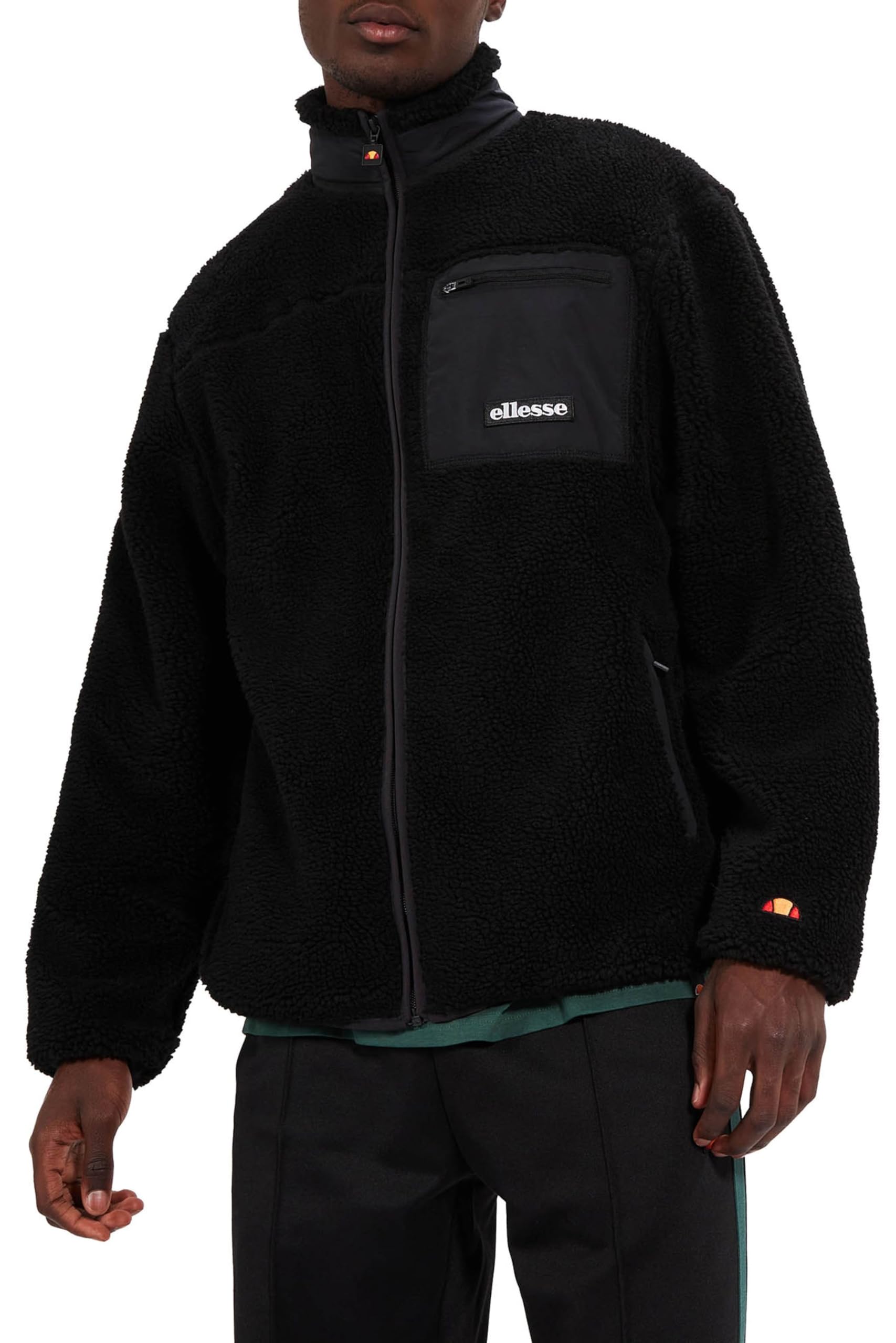 Ellesse Men's Black Este Fz Jacket In | : Medium