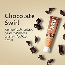 Fygg Nano Hydroxyapatite Toothpaste with Prebiotics | Fluoride & SLS Free with Hydroxyapatite | Remineralizing nHA Tooth Paste for Sensitive Teeth | Chocolate Swirl, 4 Oz