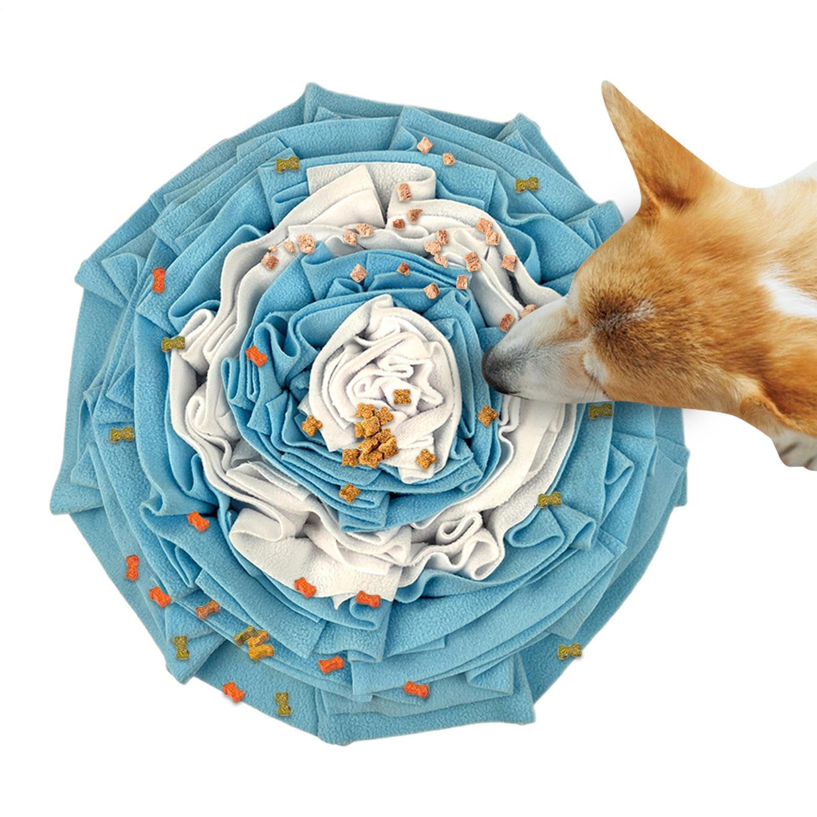 Tapis de fouille pour chien avec distributeur de friandises et jouet à mordiller interactif