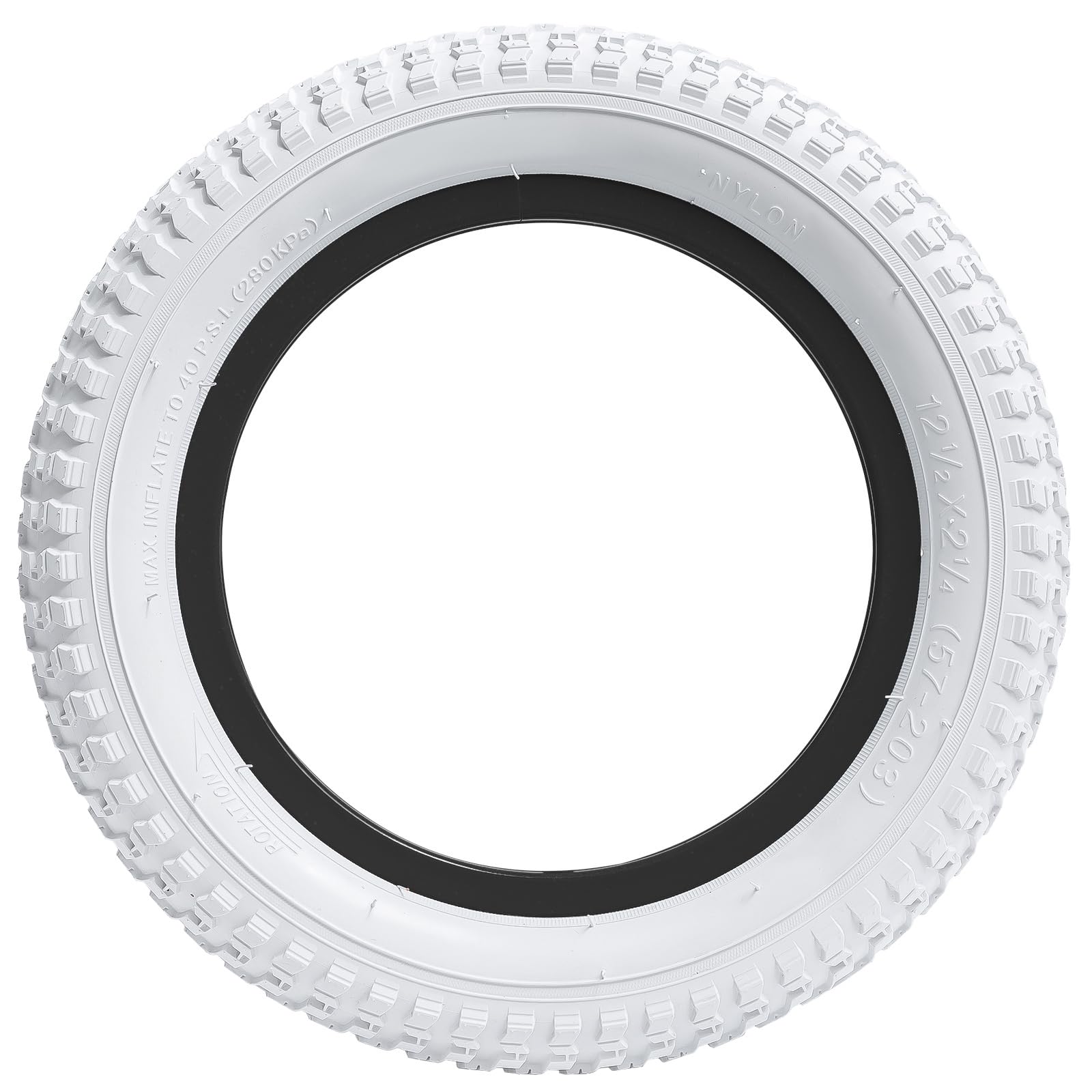 YunSCM 2PCS Blanc 12.5 Pulgada Neumáticoss 12 1/2x2 1/4 ETRTO 57-203 Et 2PCS cámaras de Aire AV32mm Valve Compatible 12 1/2x2 1/4 (12.5x2.25) Neumáticoss et cámaras de Aie