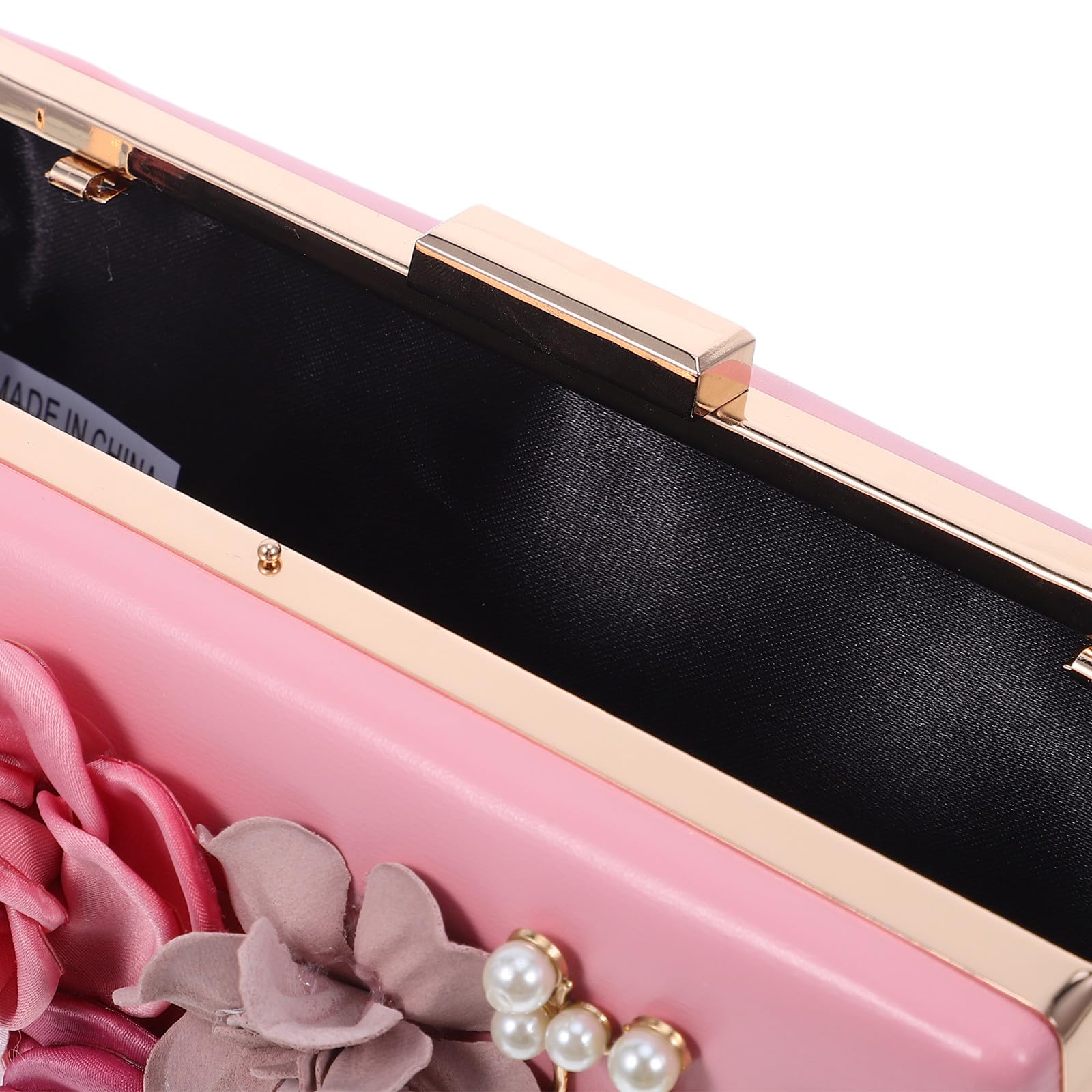 Gatuida Pochette floreale da donna, borsetta rosa da, 8x5x2
