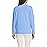 Lands\' End Womens Anyweather Full Zip Fleece Jacket Clear Blue Sky Petite Large