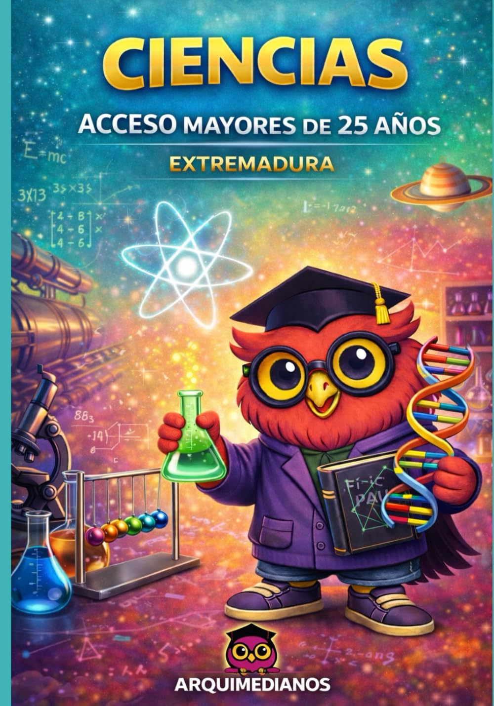 Ciencias – Prueba de Acceso Mayores de 25 años: Preparación completa para la prueba de acceso a la Universidad | PAU Extremadura | Teoría clara, ejercicios resueltos y exámenes reales