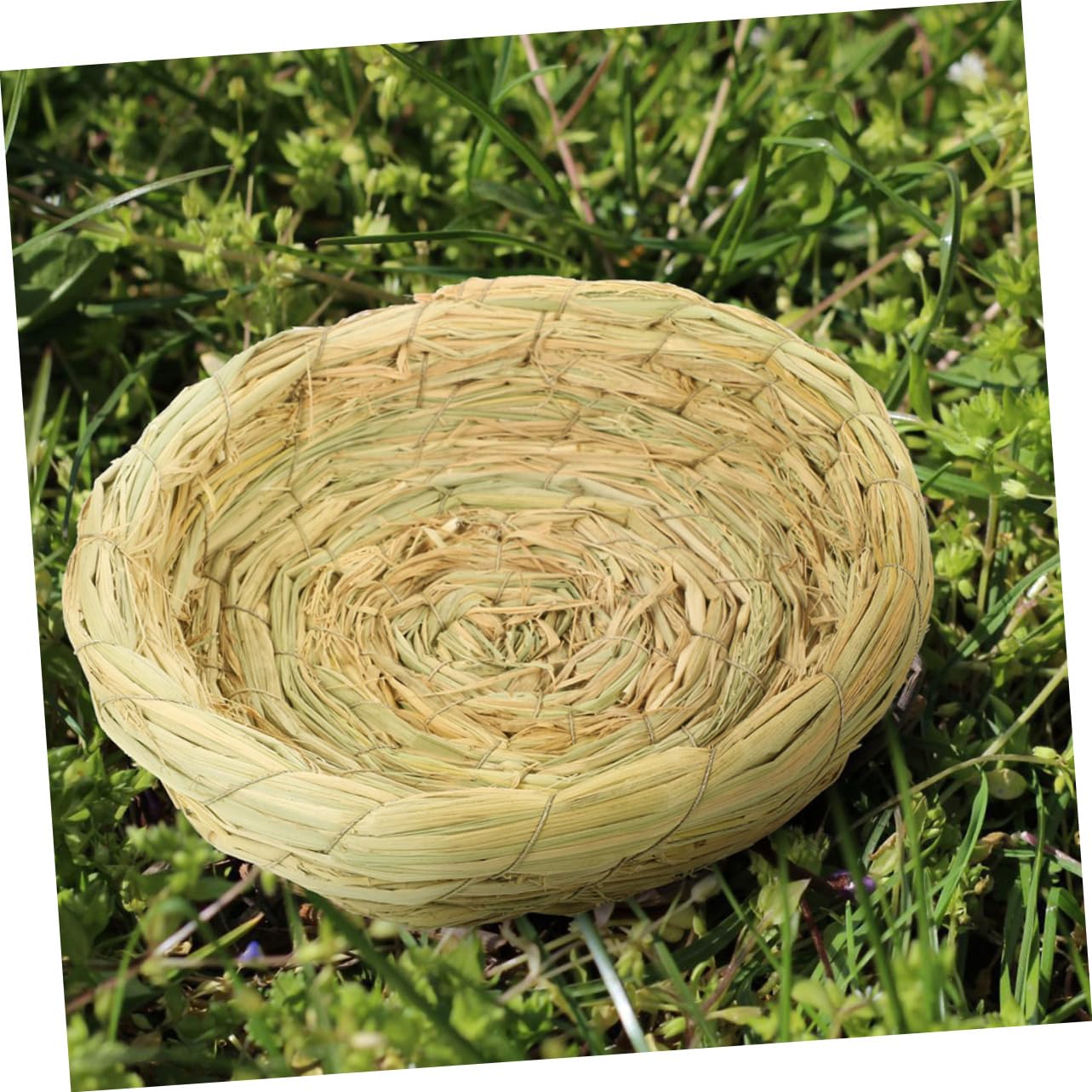 Nido De Pájaros De Tejida para Aves Pequeñas Casa De Cría Natural para Palomas Conejos y Decoración De Jardín Material Resistente y Acogedor