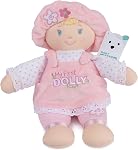 GUND Baby My First Dolly, Poupée en peluche pour bébés et tout-petits, Rose/Blanc, 13”
