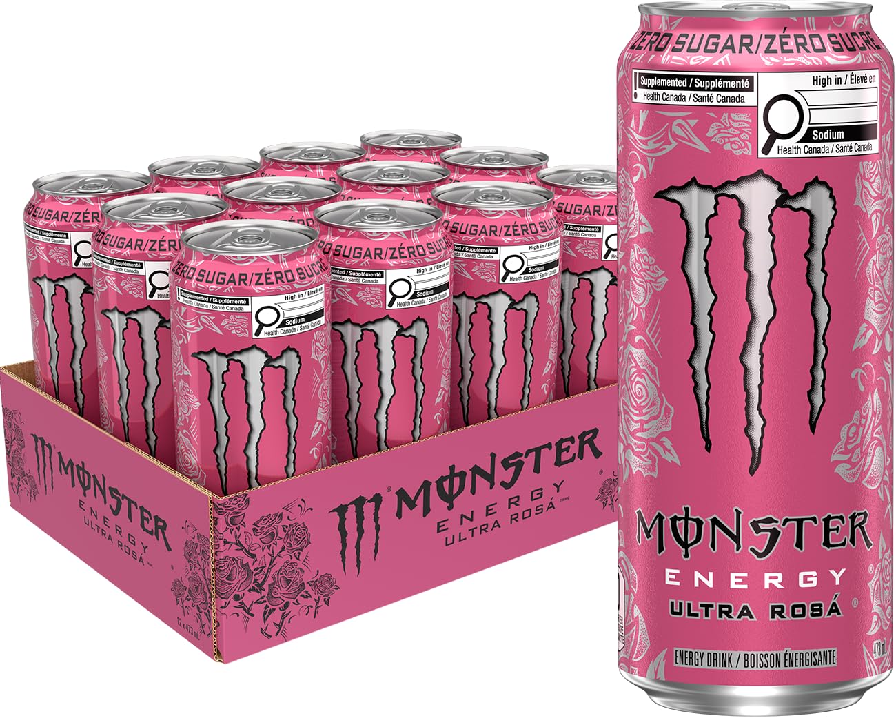 Ultra Rosa Cans, 473mL, 12 Pack