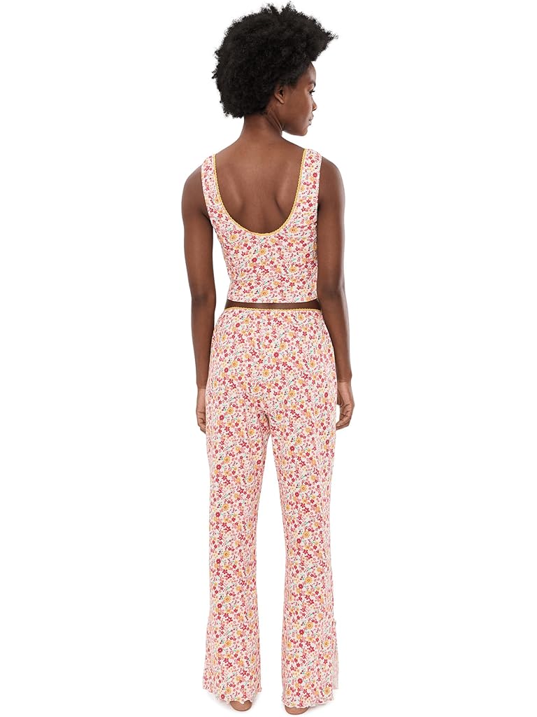 White Free People Fresh In Love Lounge Set