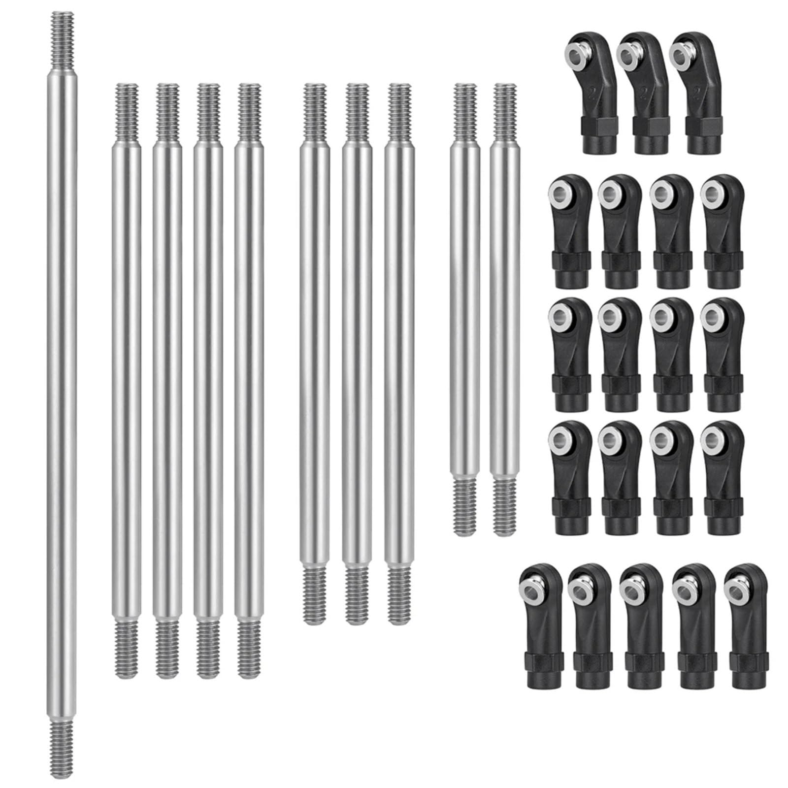 RC Upgrade Accessories for Axial for SCX10 II AXI90075 UMG10 1/10 10Pcs Stainless Steel Link Rod Linkage Set W Ball End RC Car Upgrade Parts Accessories