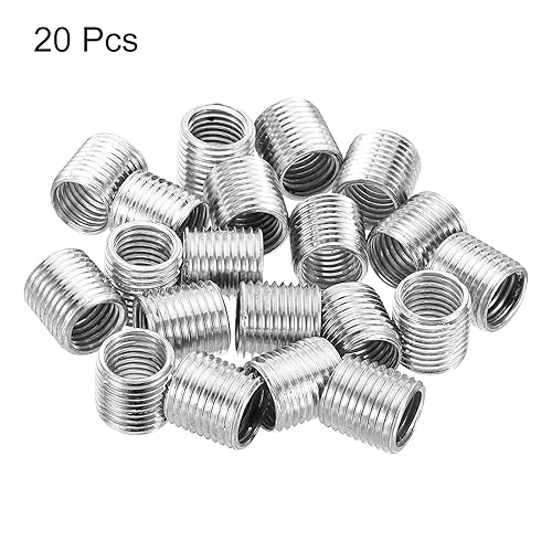 Miniatura 3 de PATIKIL Adaptador de rosca M10x1mm a M8x1mm tuerca reductora de manguito paquete de 20 tuercas de conversión de tornillo de 0394in roscado acoplador